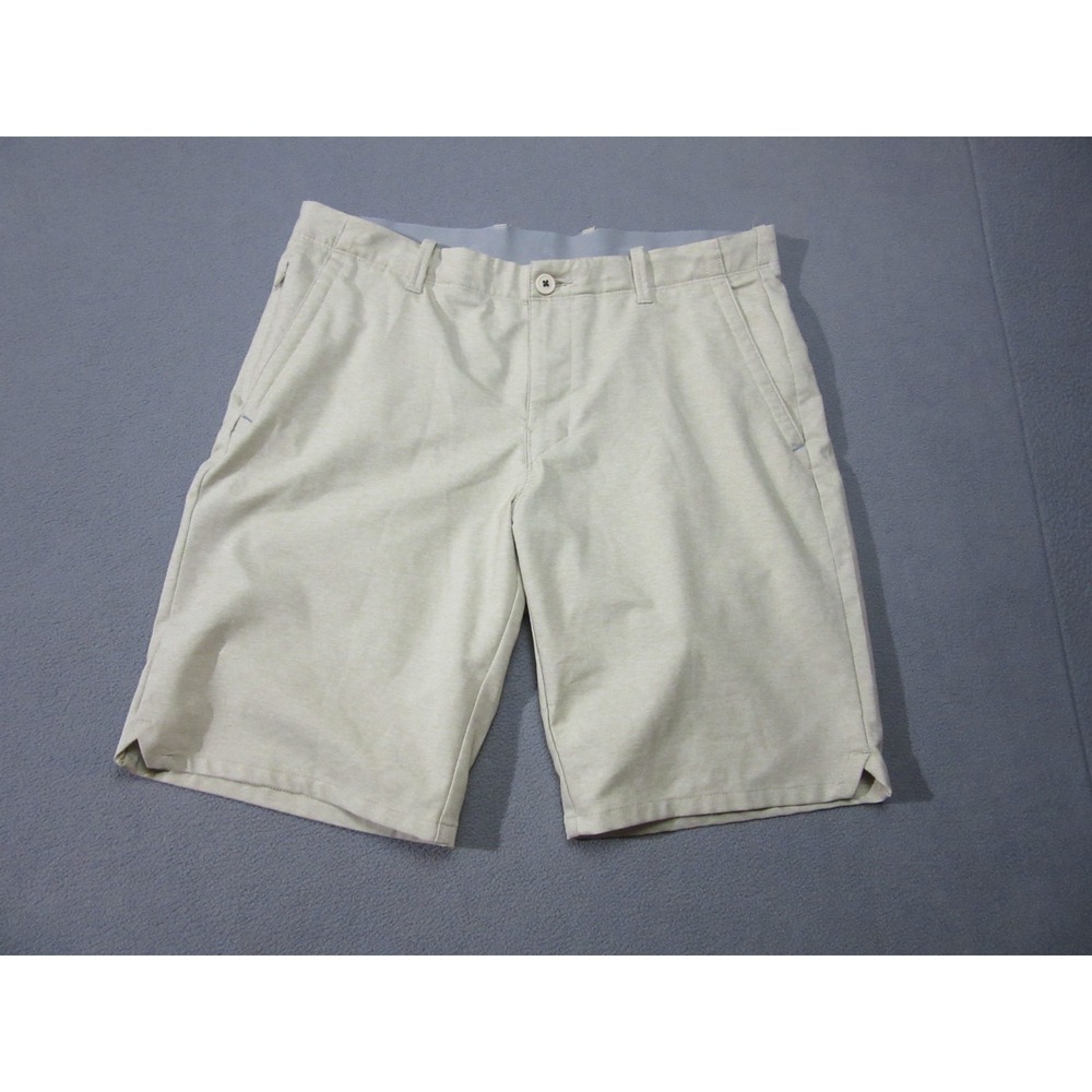 Tommy Bahama Shorts Mens 34 Beige Boracay Chino Flat Front Casual Beach Cruise